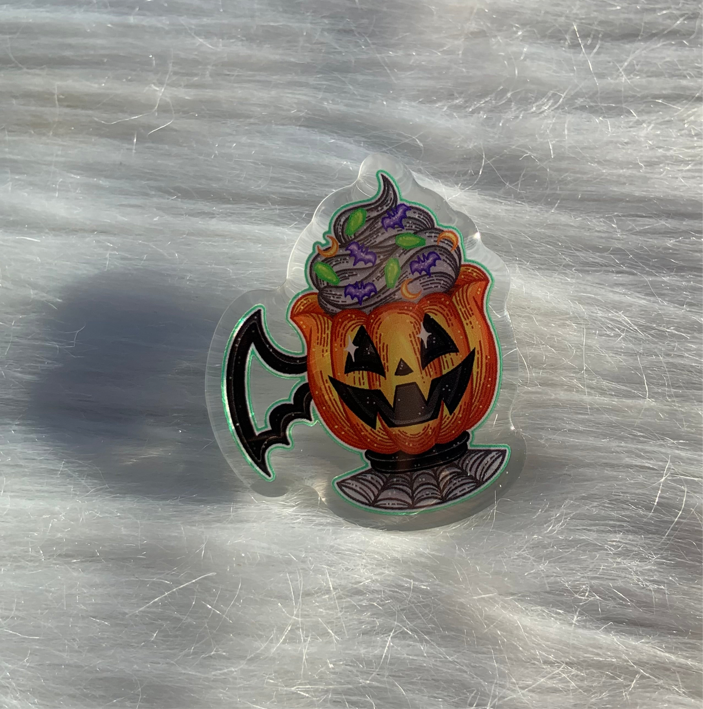 Pumpkin Latte Acrylic Pin