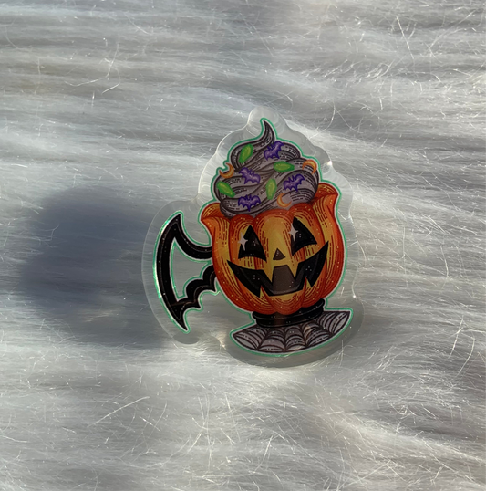 Pumpkin Latte Acrylic Pin