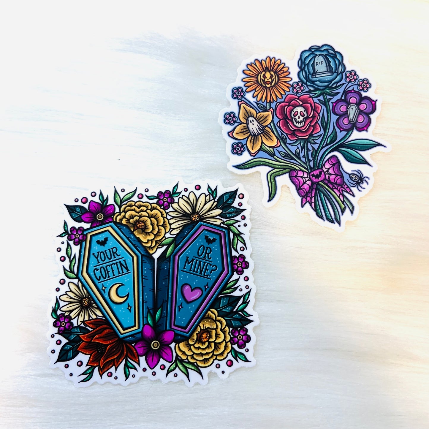 Spooky Flowers Sticker Pack Duo