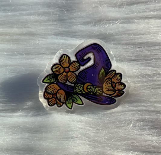 Witch Hat Acrylic Pin