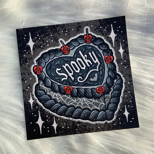 Spooky Dessert 6x6 Print