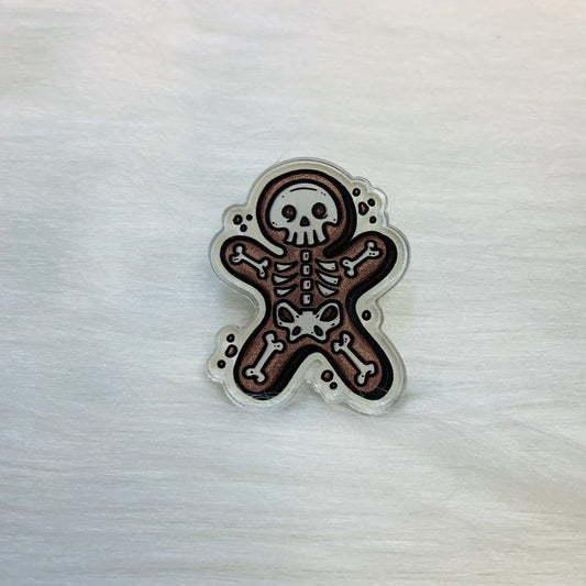 Gingerdead Man Acrylic Pin