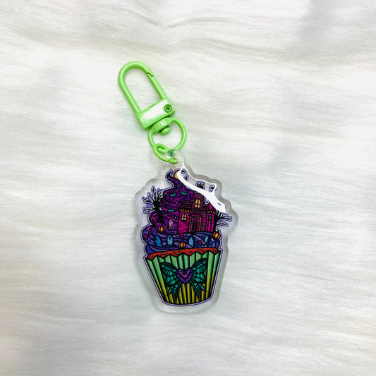 Horror Cupcake Keychain
