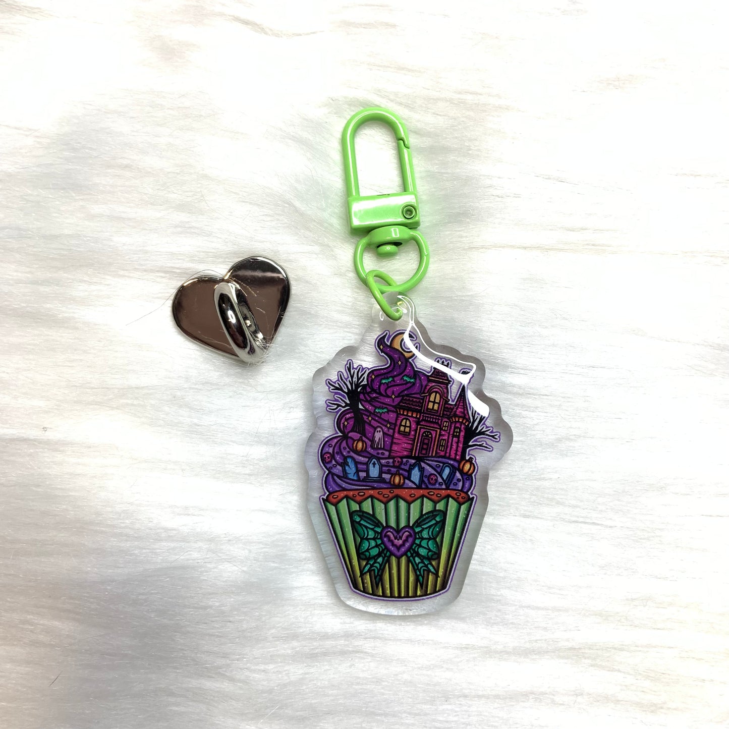 Horror Cupcake Keychain