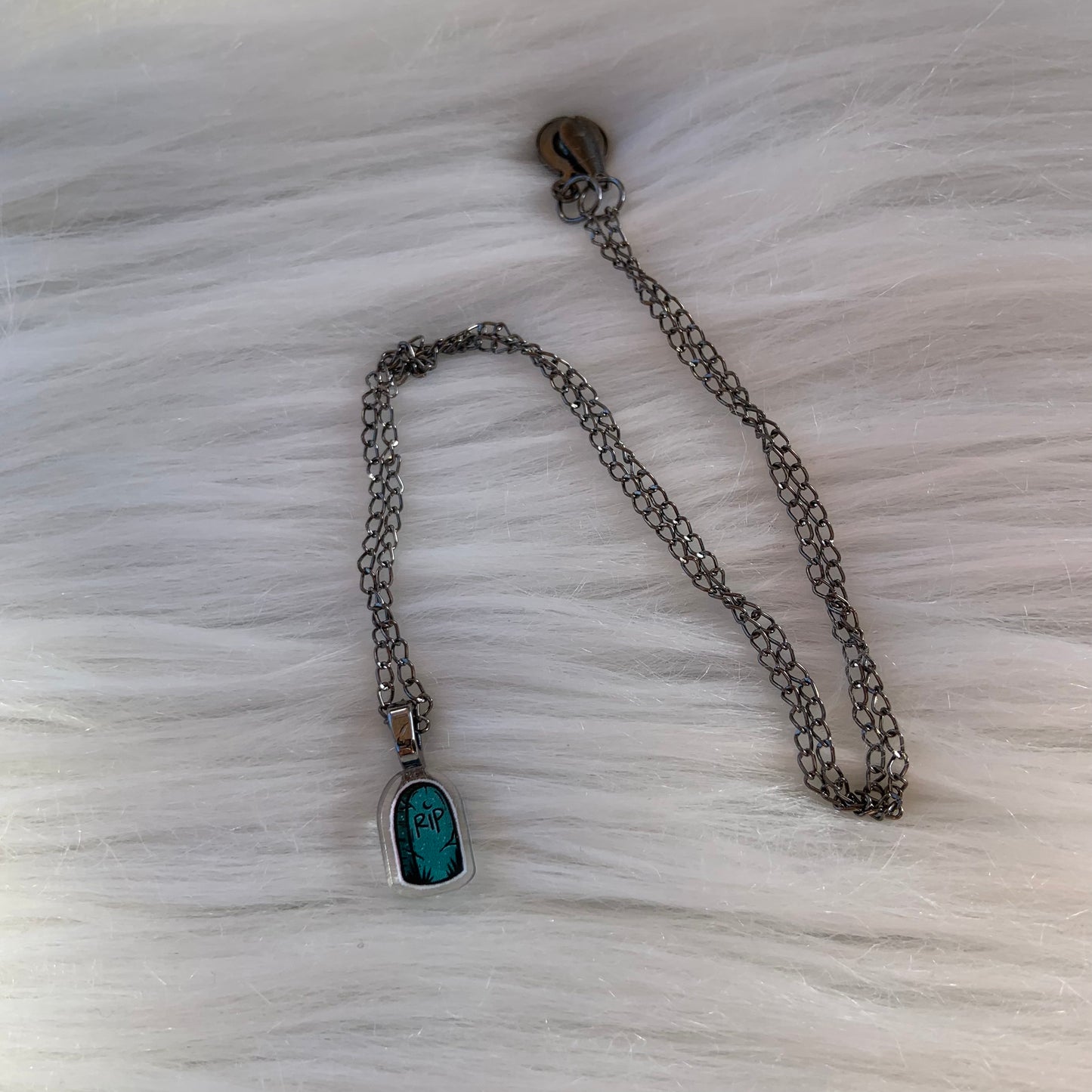Tombstone Acrylic Mini Necklace