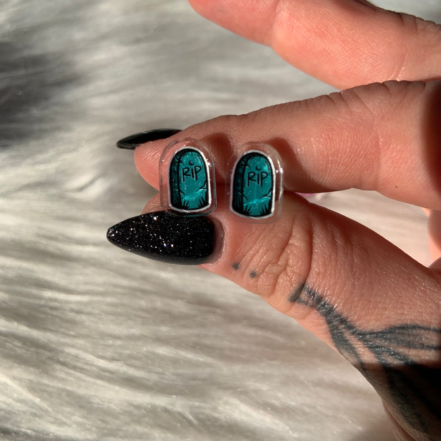 Tombstone Acrylic Earrings