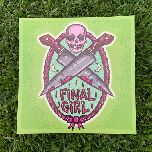 Final Girl 8x8 Print