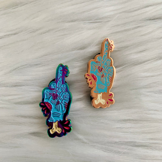 Zombie Finger Enamel Pin