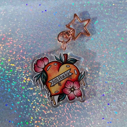 Just Peachy Keychain