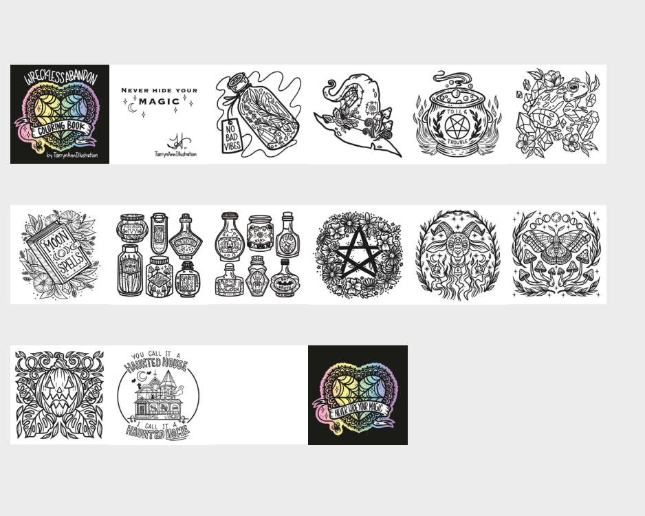 “Never Hide Your Magic” Coloring Book