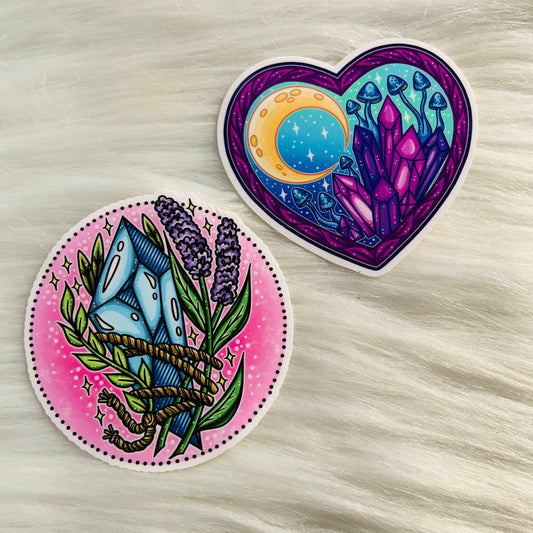 Crystal & Plants Sticker Pack Duo