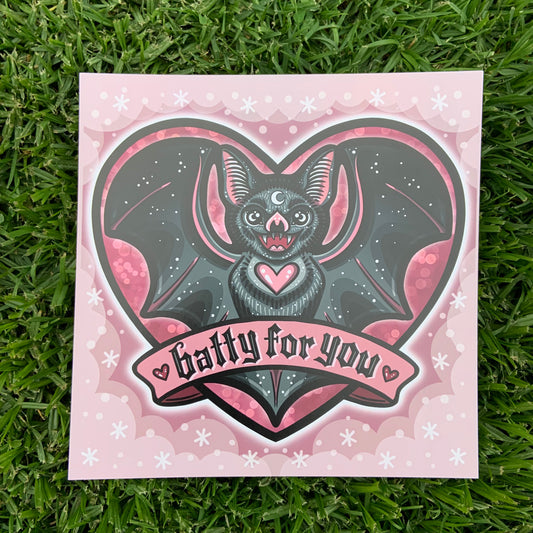 Batty For You 8x8 Print
