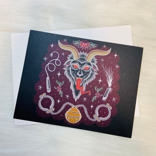 Dark Krampus Print / Flat Notecards