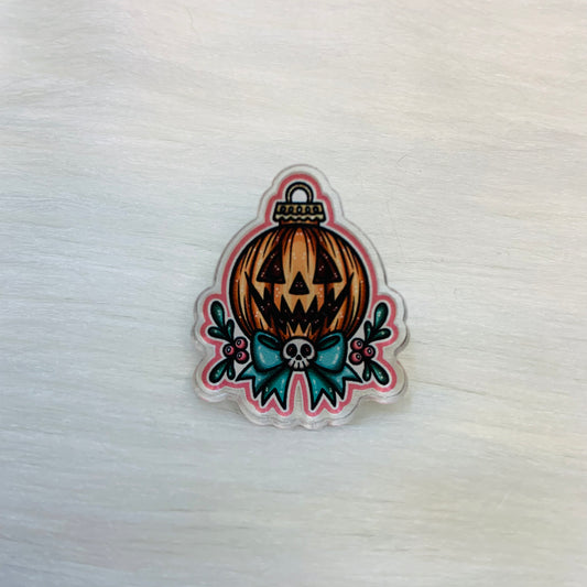 Holiday Pumpkin Acrylic Pin