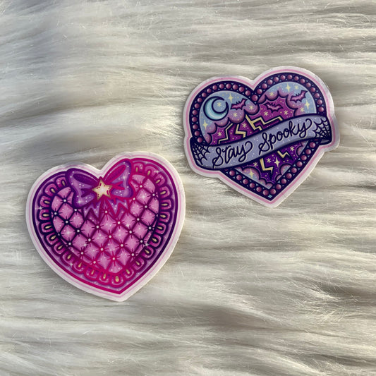 Spooky Hearts Sticker Pack Duo