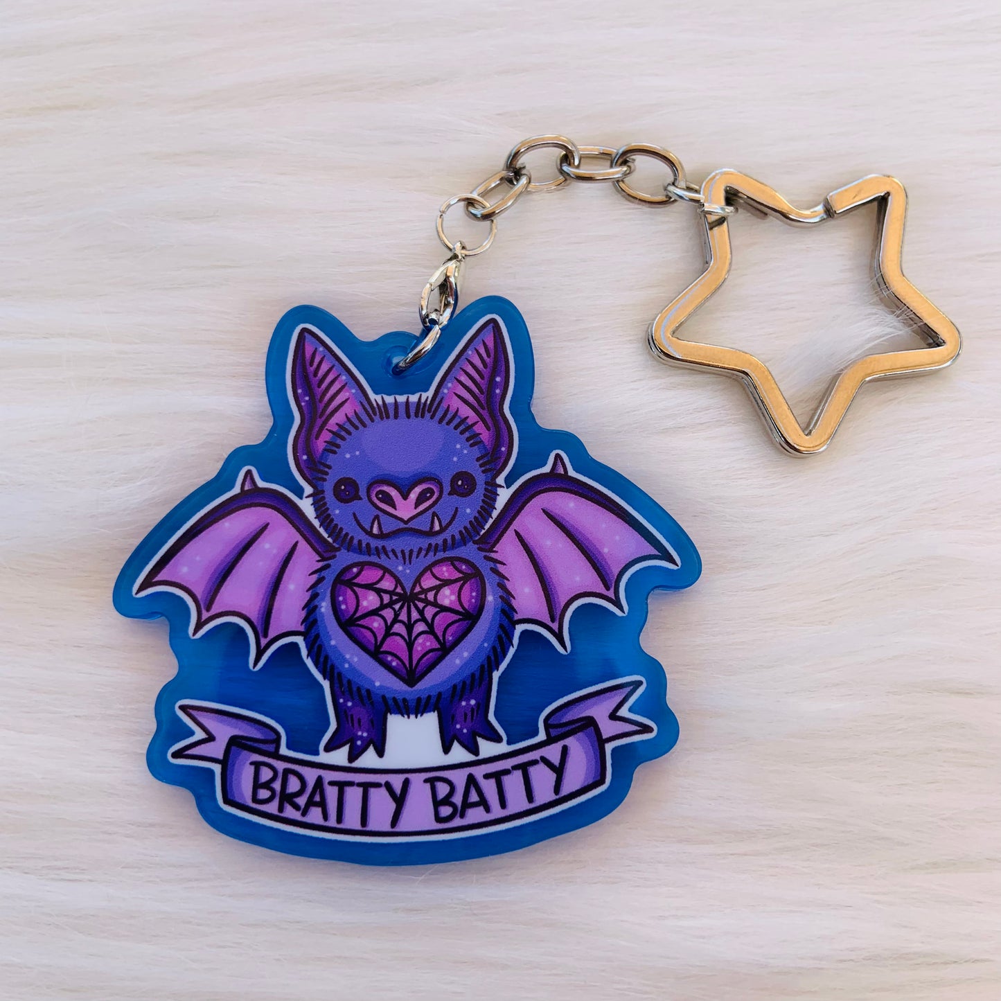 Bratty Batty Keychain