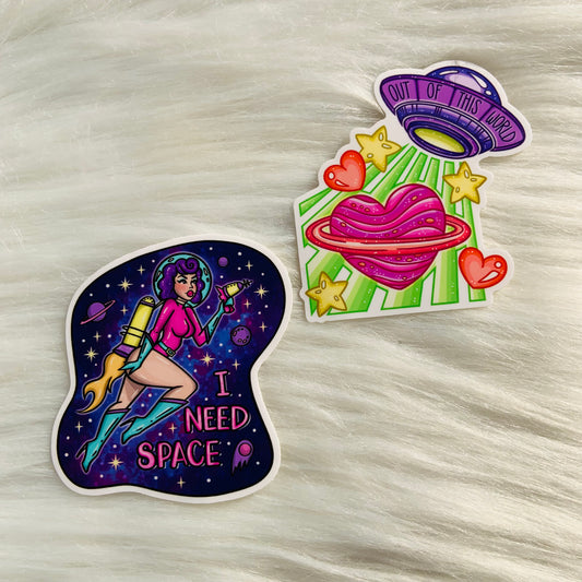 Space Adventures Sticker Pack Duo