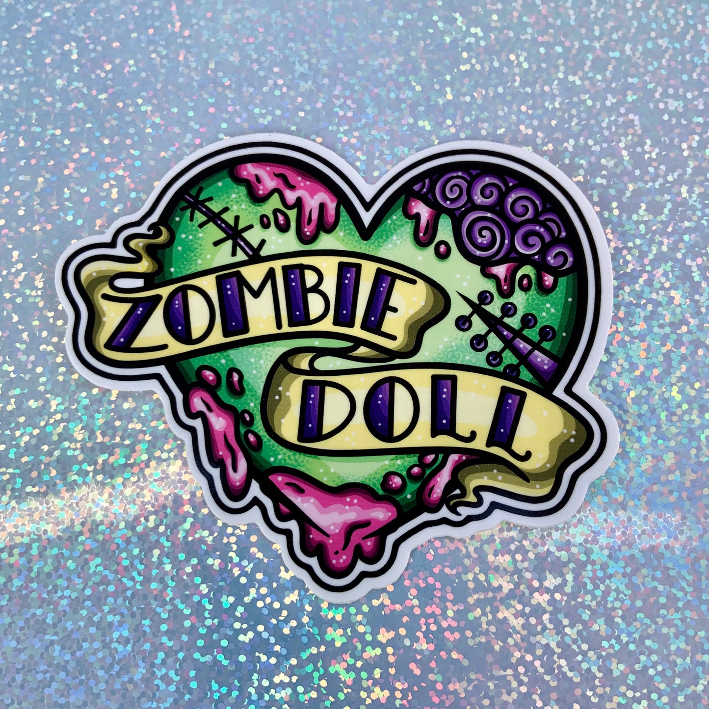 Zombie Doll Large Sticker