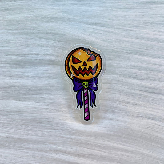 Halloween Lollipop Acrylic Pin