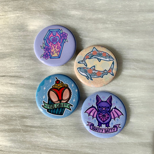 Pinback Button 4 Pack